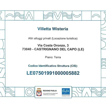 Holiday home Villetta Wisteria
